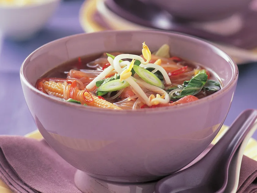 Beef in Asian broth
