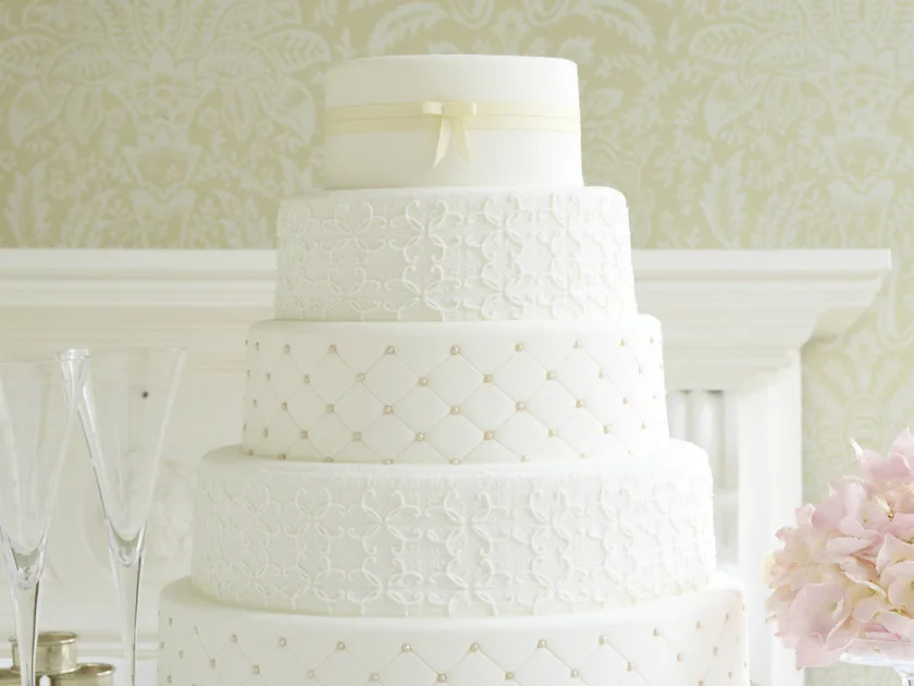 Traditional wedding cake