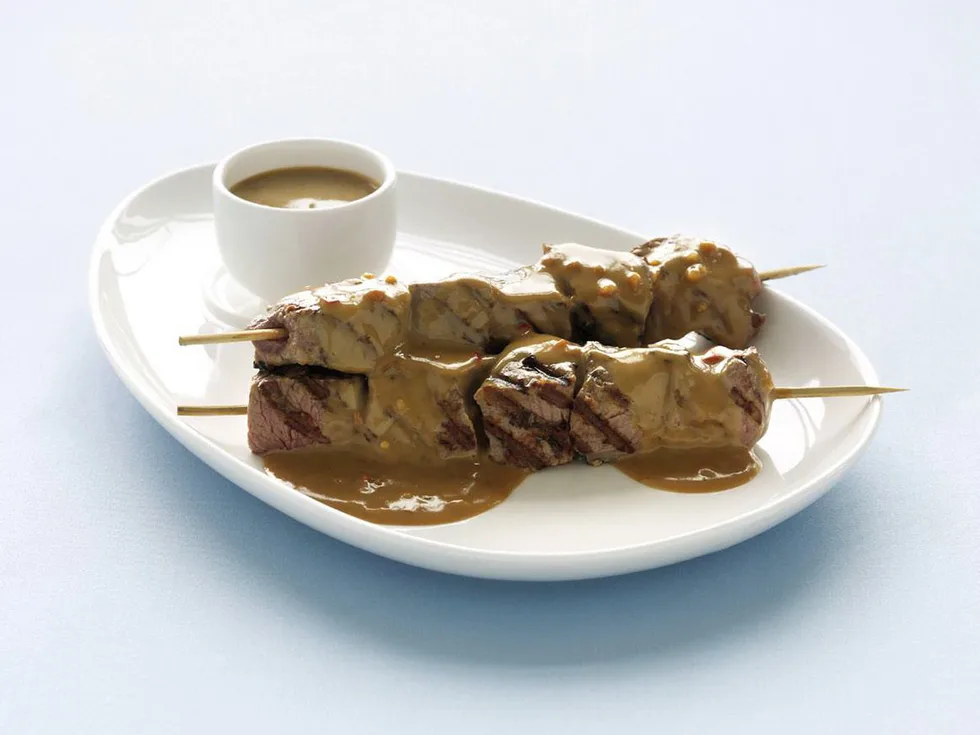satay beef skewers