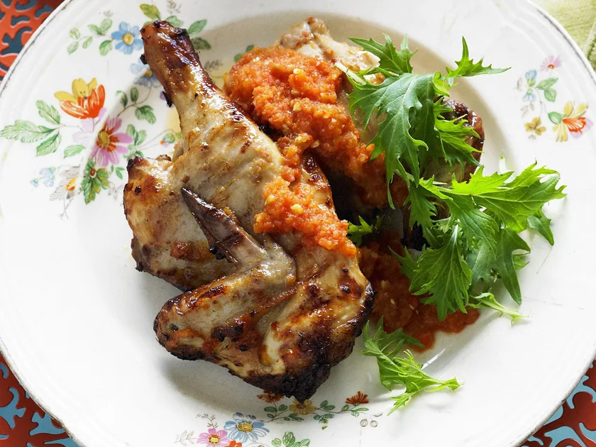 Marinated chilli chickens