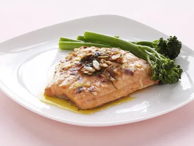 ocean trout with anchovy