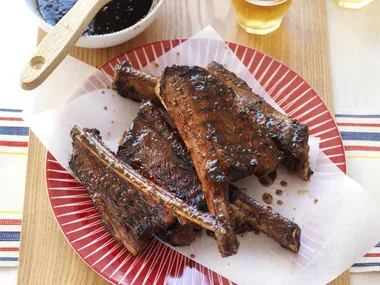 beef ribs with maple & sherry glaze