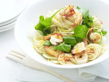 prawn spaghettini