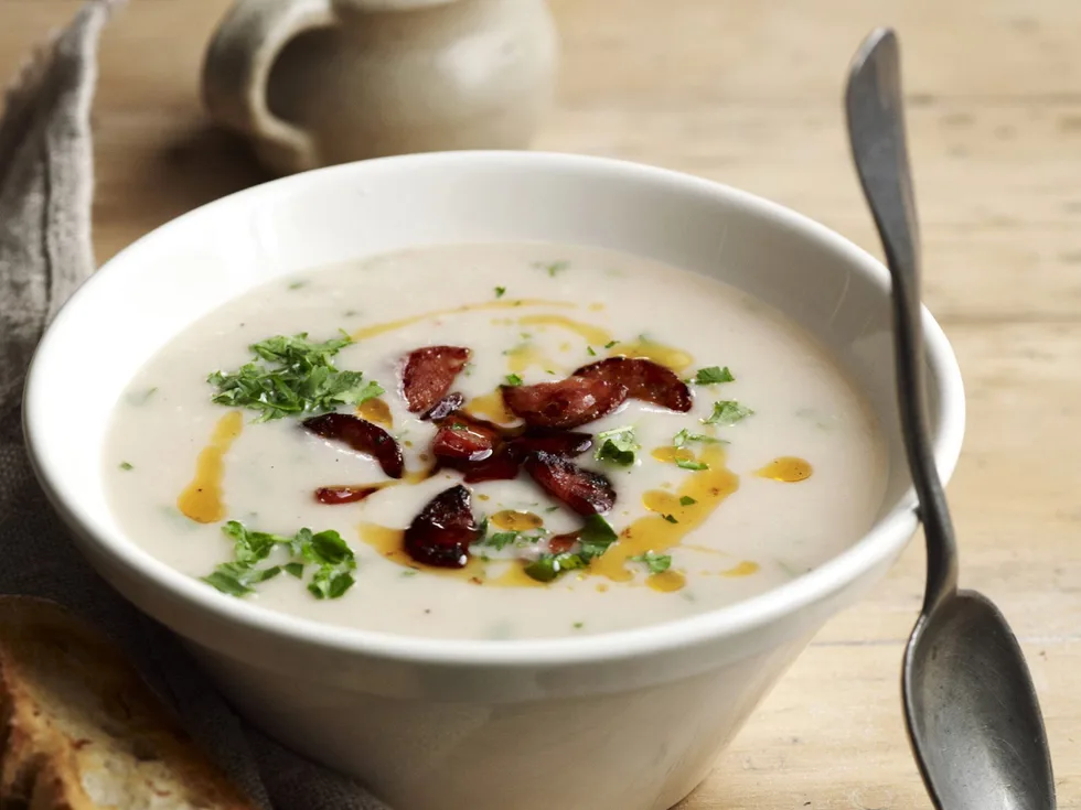 WHITE BEAN & CHORIZO SOUP