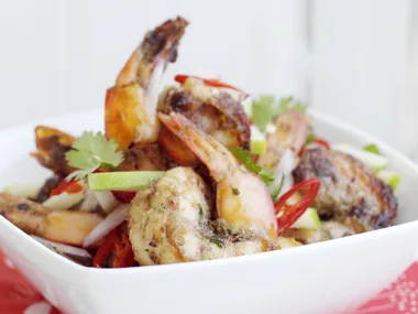 thai prawn stir-fry
