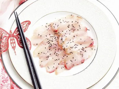 WASABI AND SAKE Cured Kingfish