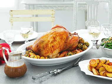 turkey with lemon parsley stuffing