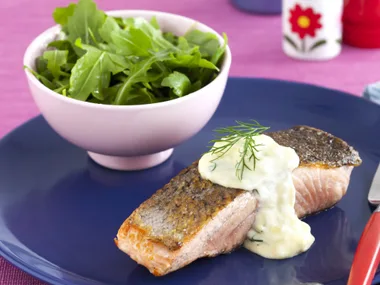 salmon with creamy dill sauce