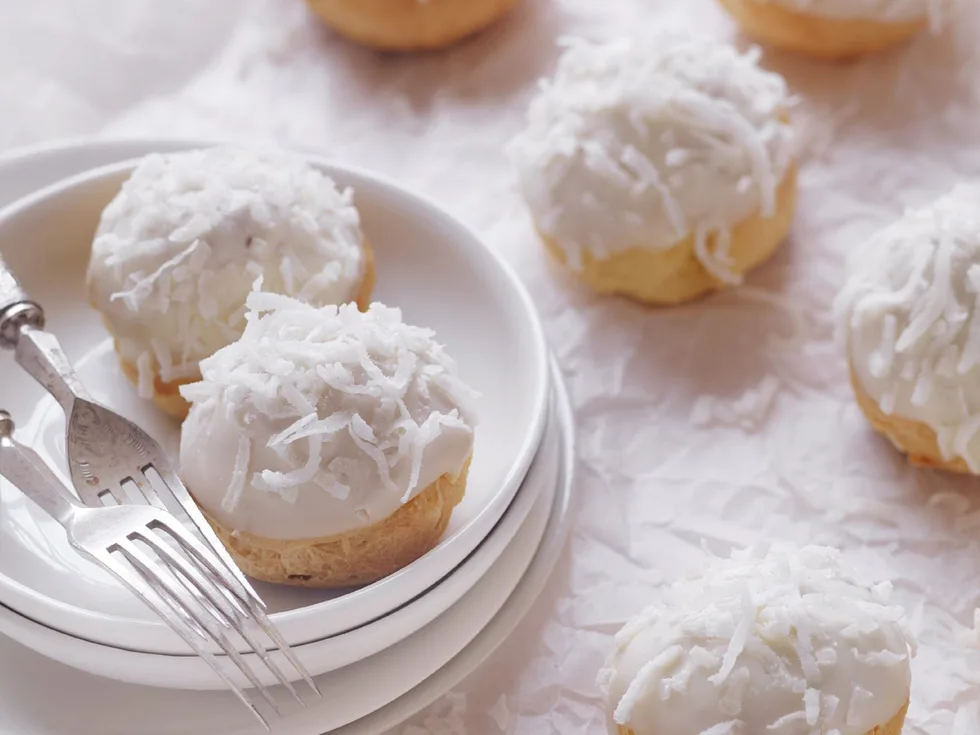 fluffy coconut puffs