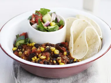 black bean, corn and chipotle stew