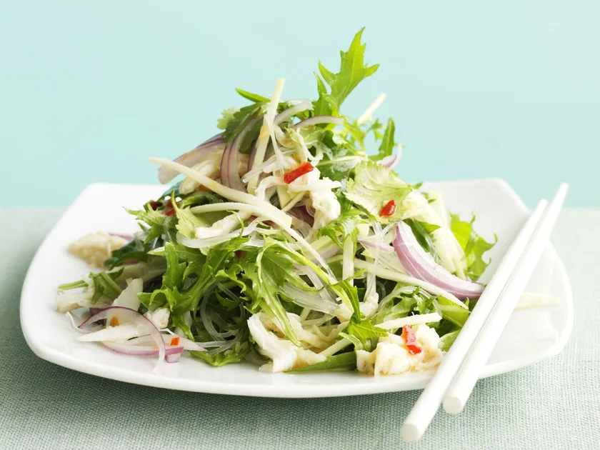 Crab and green mango salad