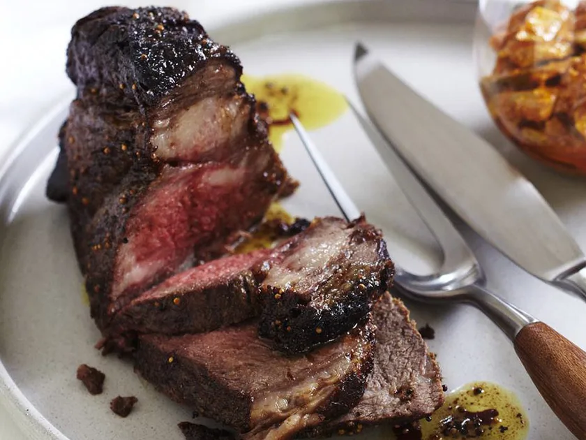 Indian-spiced roast beef