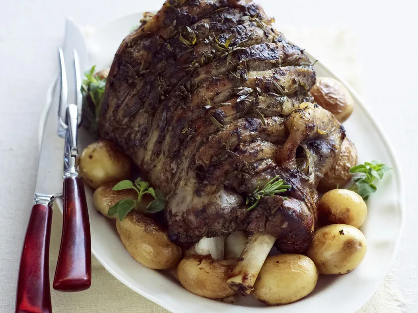 Greek-style lamb with potatoes