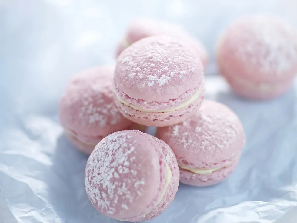 Pink macaroons