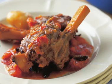 lamb with madeira and olive sauce
