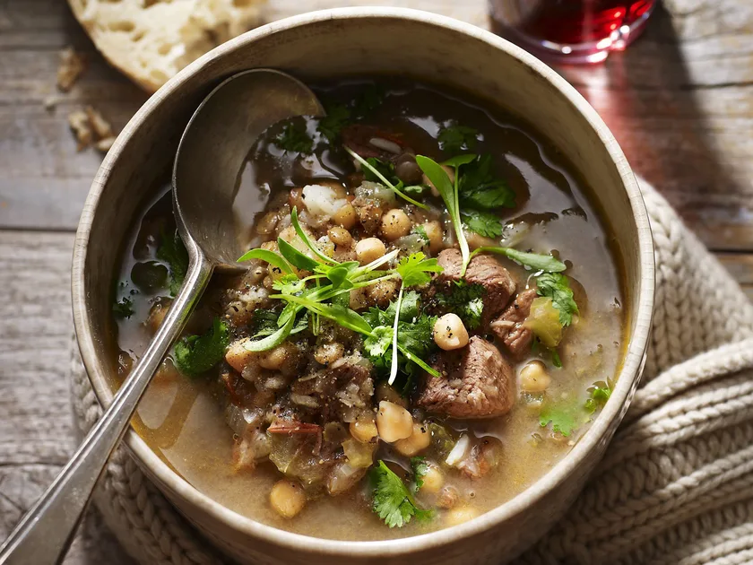 Harira with lamb