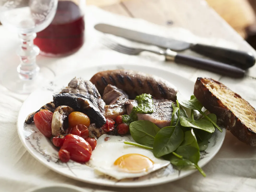 MIXED GRILL with Salsa Verde