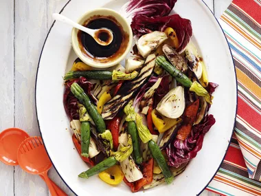 balsamic-glazed vegetables