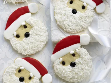 giant father christmas cookies