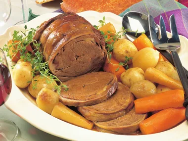 beef and vegetables with beer