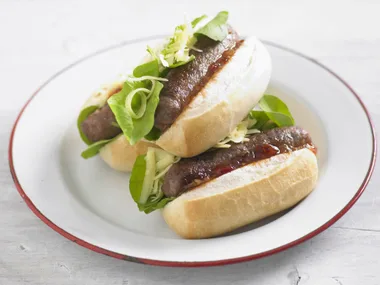 chipolatas with sweet chilli relish