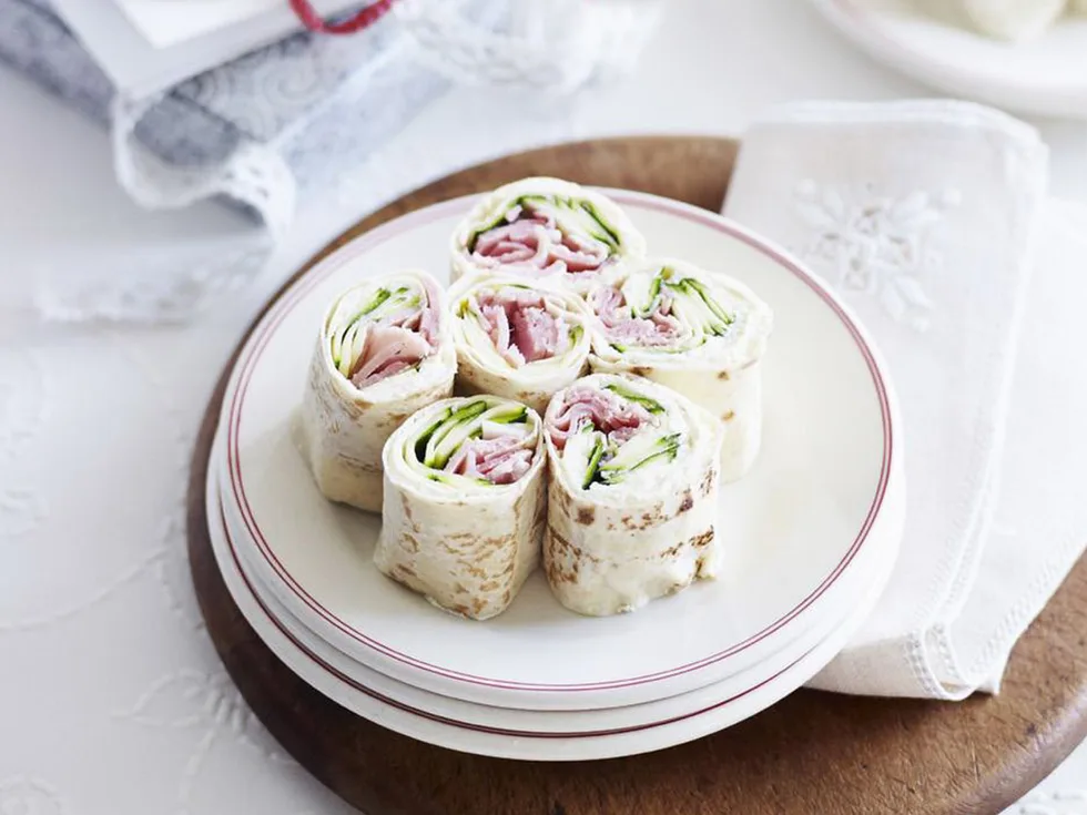 RICOTTA, ZUCCHINI and Ham Wrap