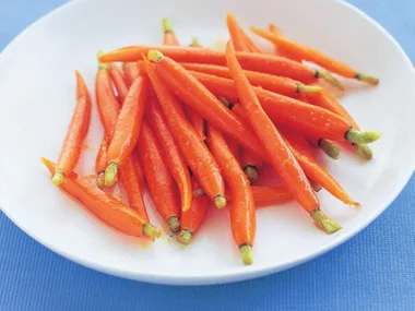 baby carrots with orange maple glaze