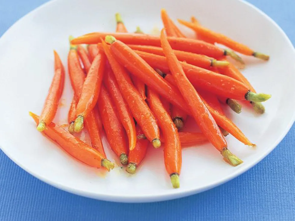 baby carrots with orange maple glaze