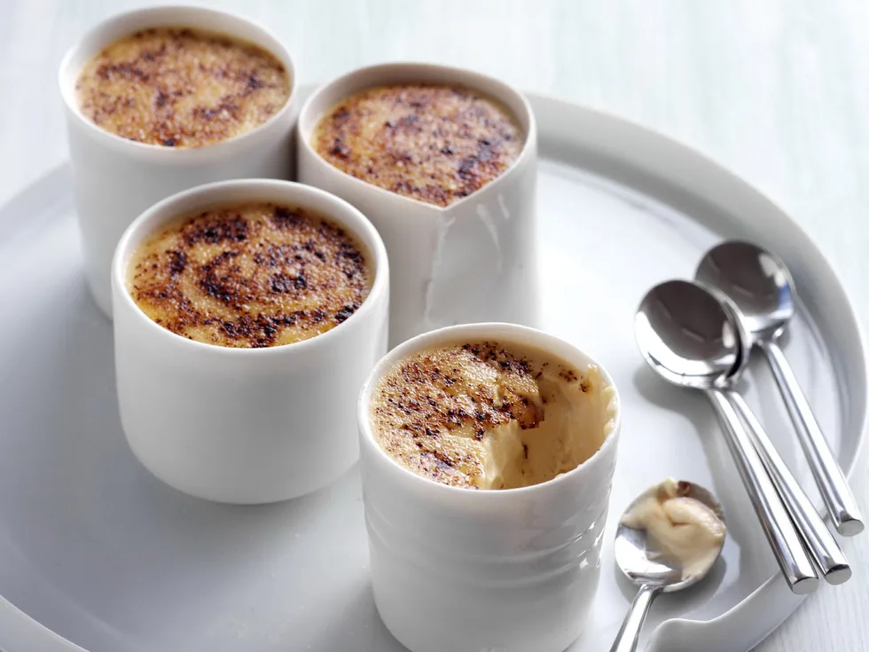 mocha crème brûlée cheesecakes
