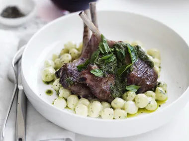 LAMB CUTLETS WITH PESTO