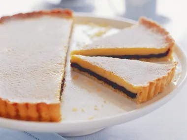 prune and custard tart