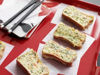 ROASTED VEGETABLE AND MASCARPONE TERRINE