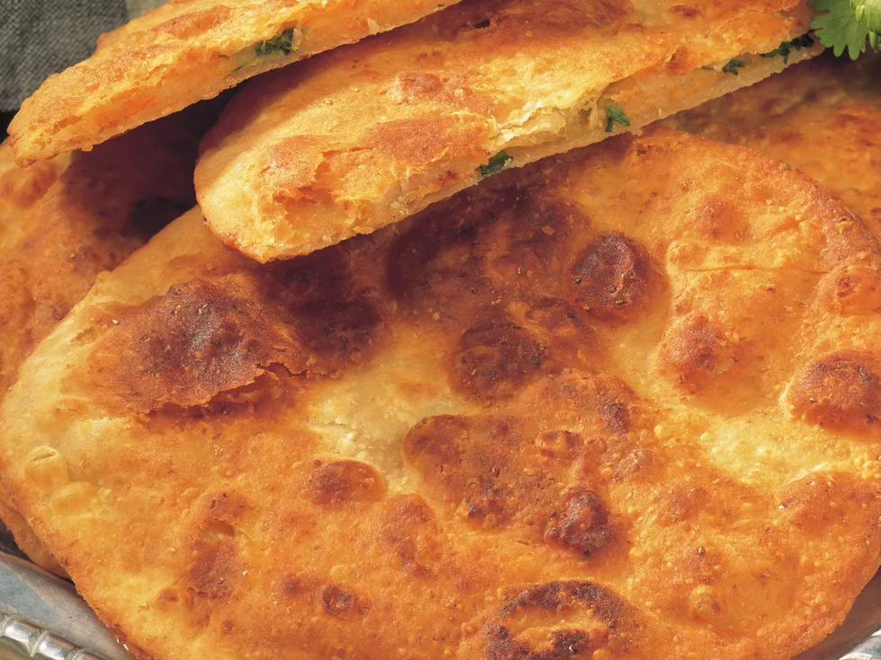parathas with spicy potato filling