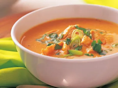 THAI-STYLE PUMPKIN AND CHICKEN SOUP