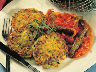 zucchini and peanut burgers