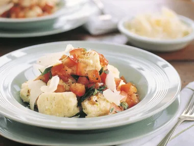 ricotta gnocchi in fresh tomato sauce