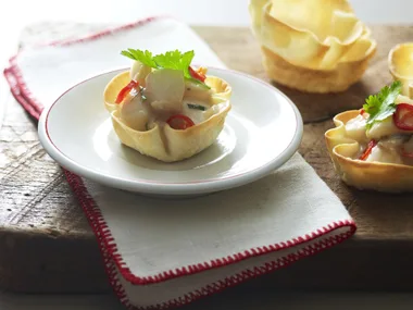 thai-flavoured scallop pies