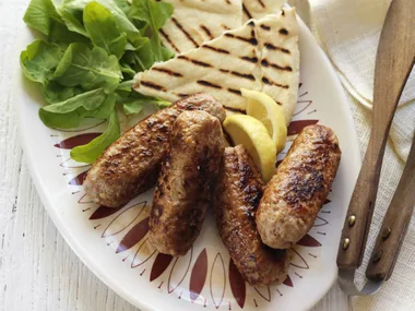 ginger pork sausages