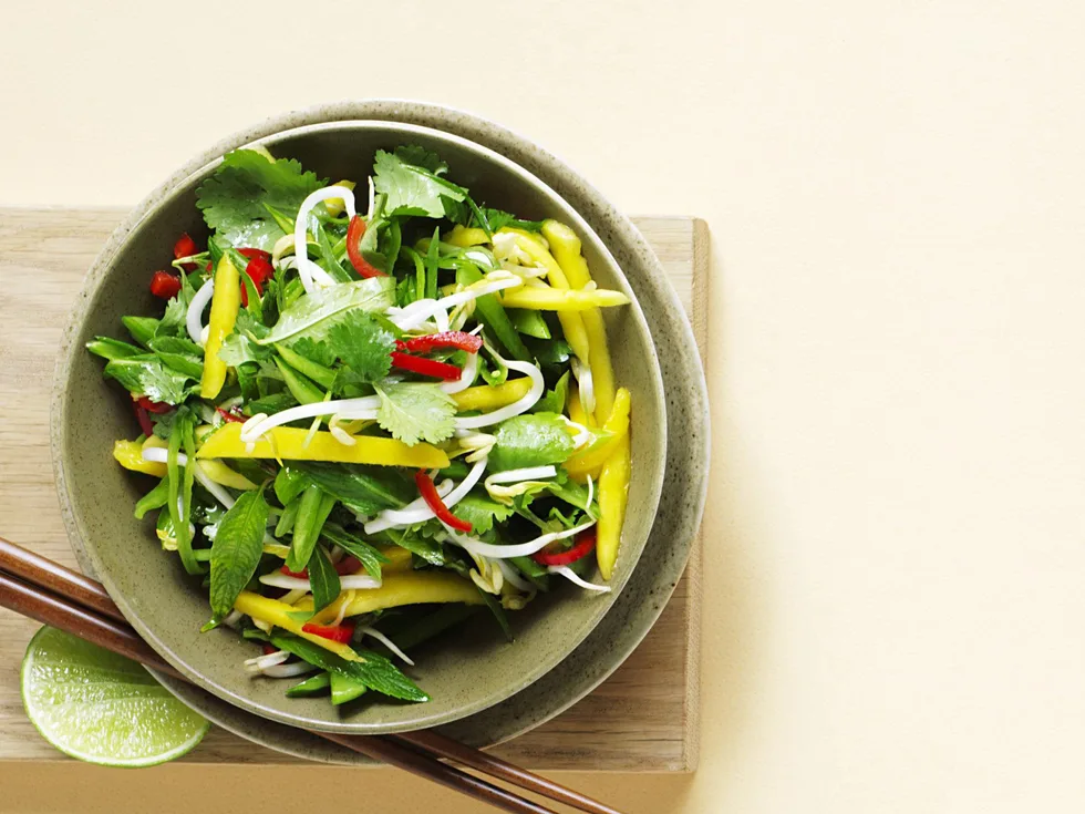 thai herb and mango salad