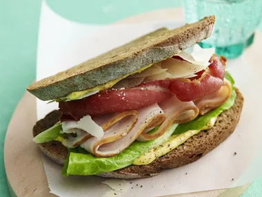 turkey caesar salad sandwich