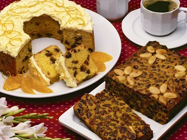 ORANGE DATE CAKE WITH ORANGE FROSTING