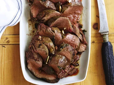 barbecued port-smoked beef