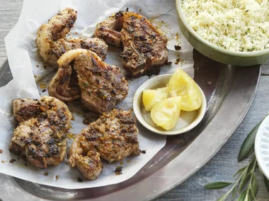 spiced lemon lamb