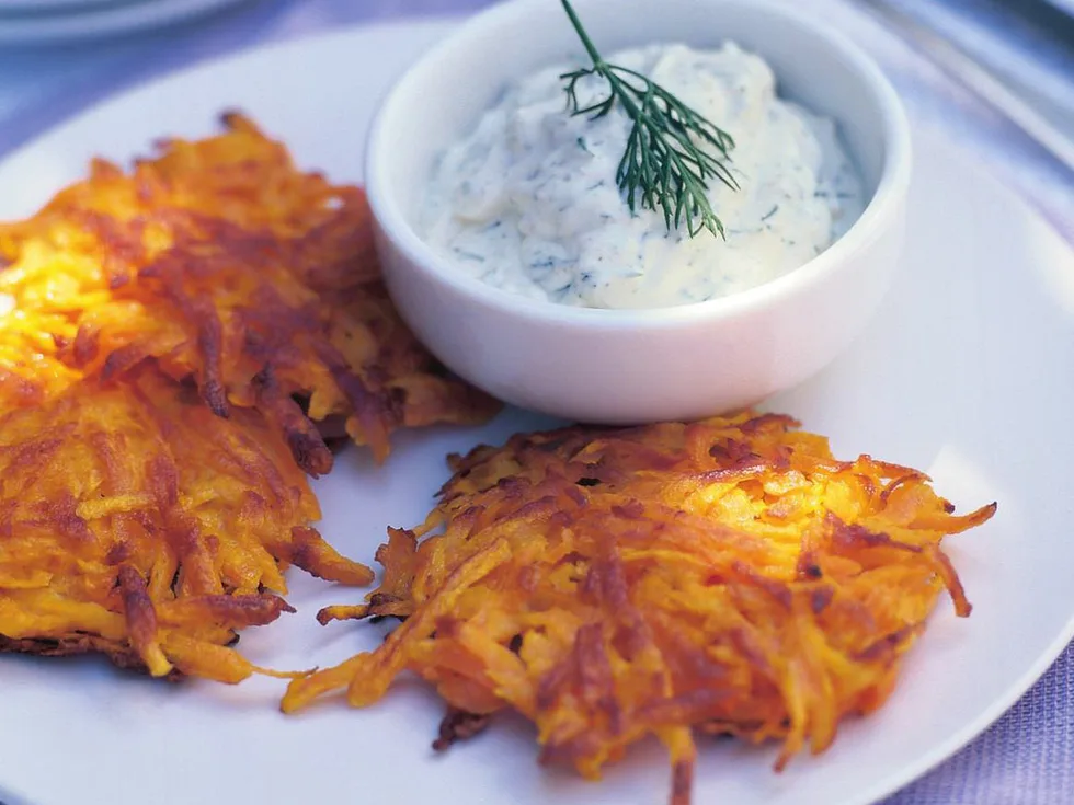 carrot and dill rosti