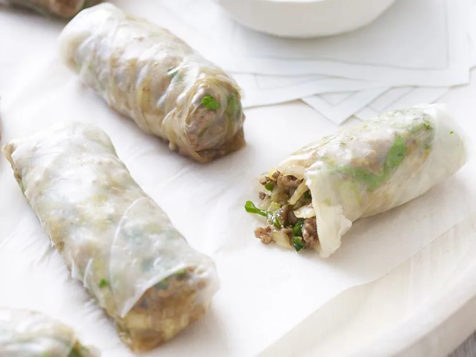pork rice-paper rolls