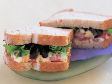 egg, tomato and mayonnaise