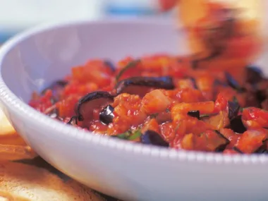 eggplant in garlic tomato sauce
