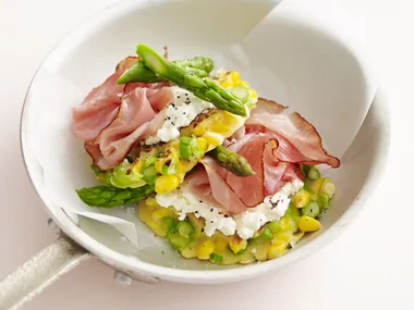 corn and asparagus fritters