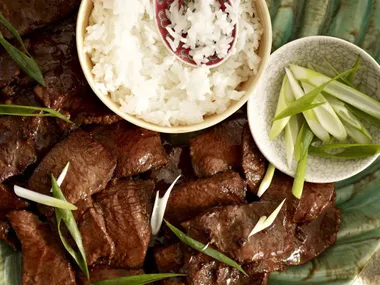 mongolian garlic lamb