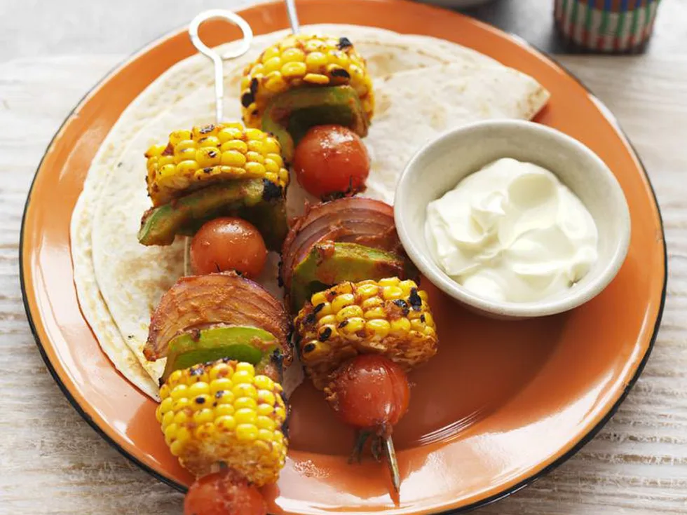 mexican vegetable skewers